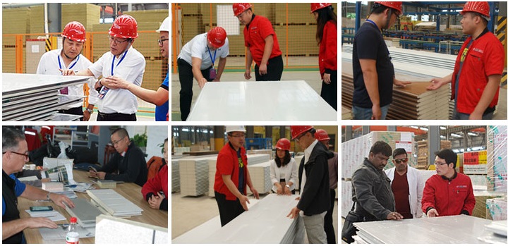 寶潤(rùn)達(dá)聚氨酯門板客戶來訪