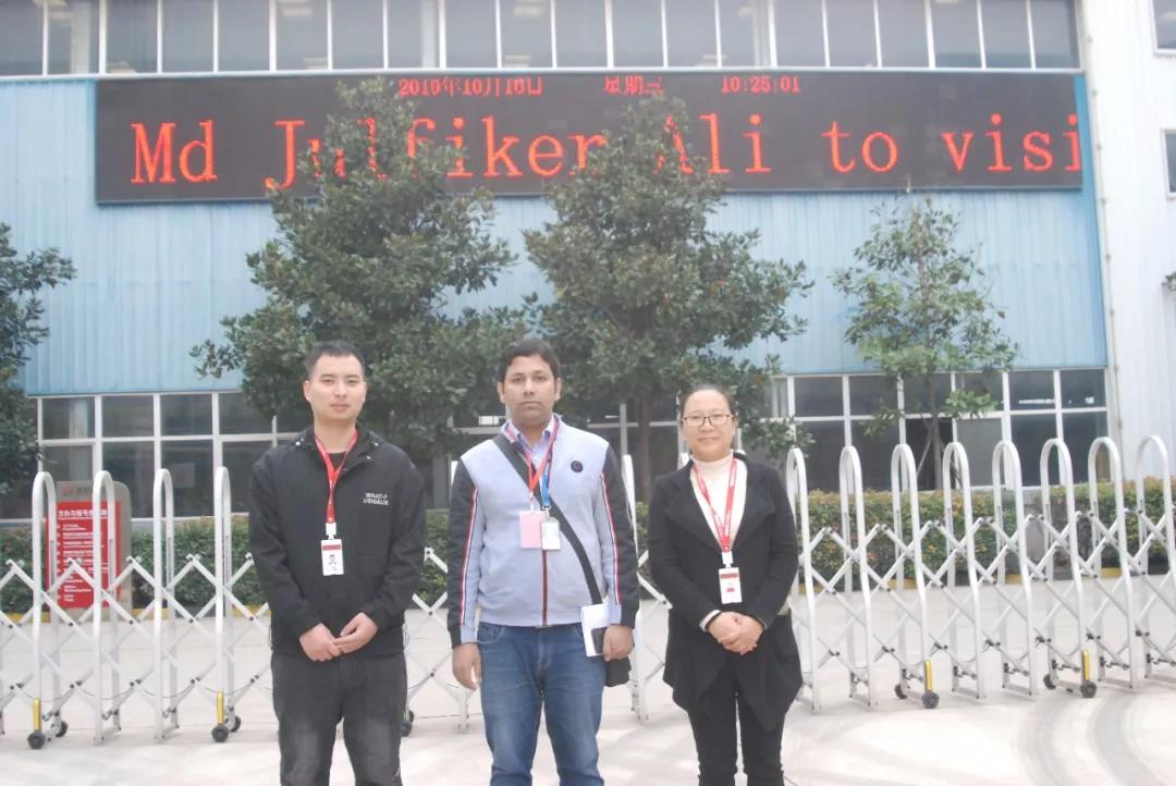 寶潤達(dá)制造蜚聲海外，孟加拉國客戶Ali先生來訪驗(yàn)貨